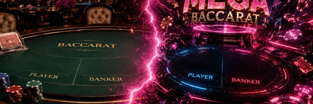 Ce este Mega Baccarat și cum diferă de versiunile clasice ale jocului?